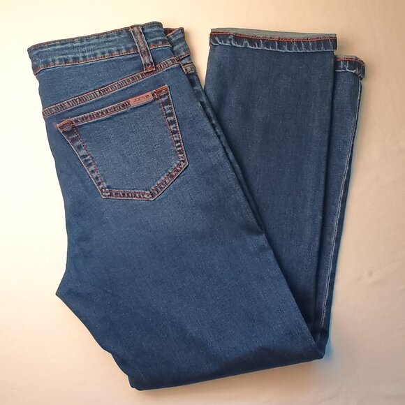 Joe's Jeans Denim Size 29/8 Mid Rise Straight Leg Ankle Length Medium Dark Wash - Picture 1 of 9